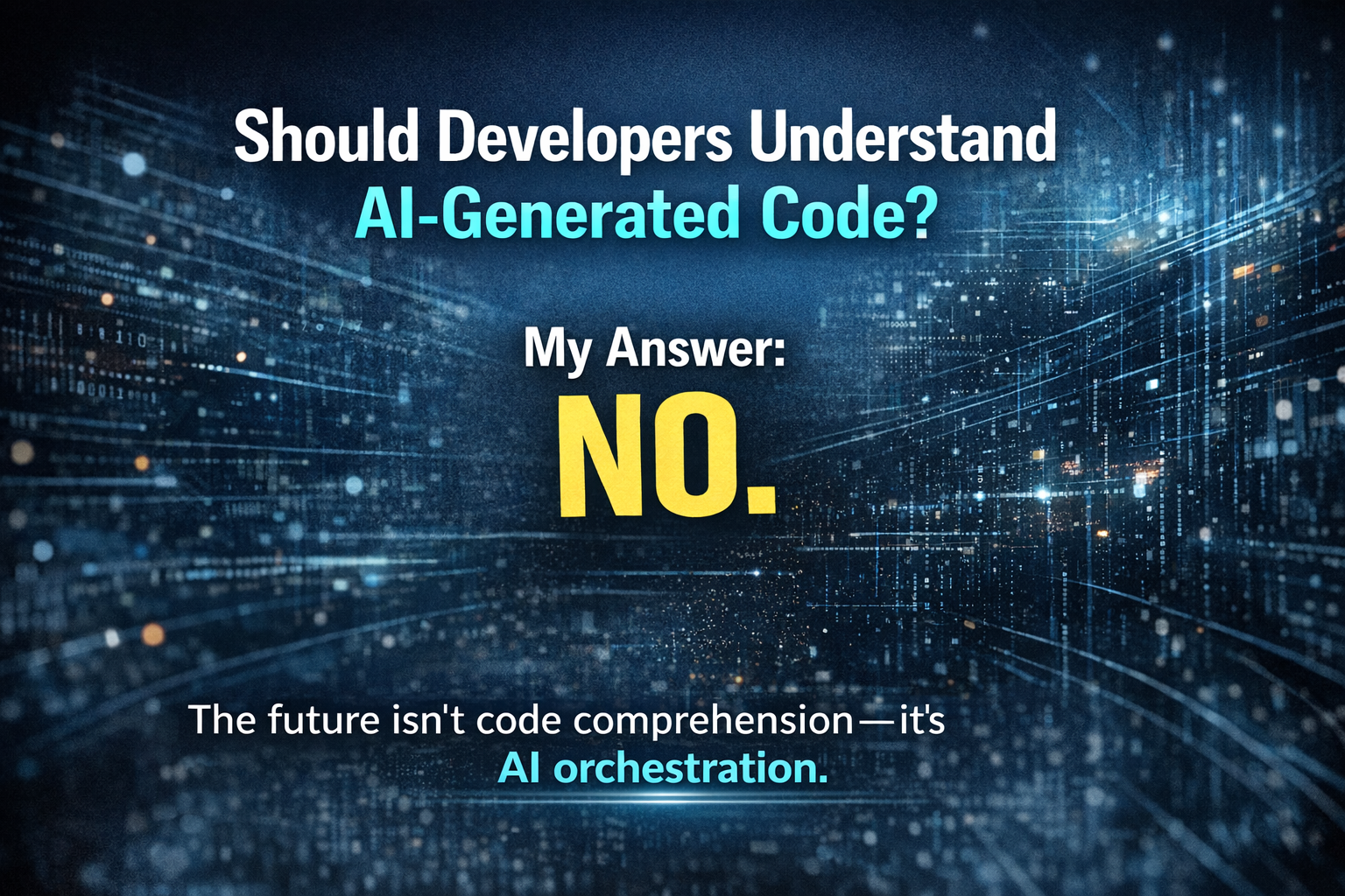 Should Developers Understand AI-Generated Code ?